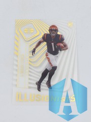 2021 Illusions Ja'Marr Chase #ILL-16 ILLUSIONISTS Acetate Gold RC